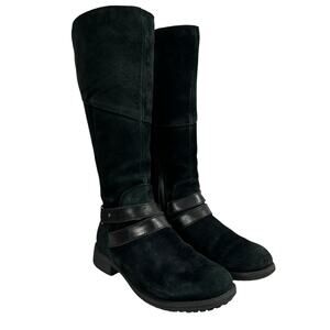 The‎ North Face Bridgeton Tall Riding Boot Black Suede Quilted Lining Wmn Sz 7